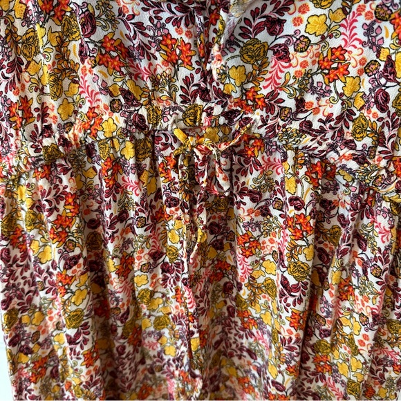 NWT Old Navy Waist-Defined Flutter-Sleeve Floral Mini Dress with Pockets - Picture 7 of 12